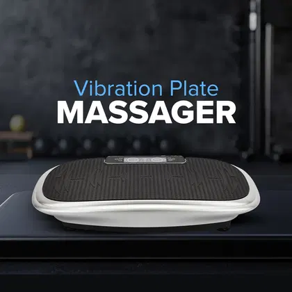 Geepas Vibration Plate Massager with Touchscreen | Full-Body Home Fitness Trainer