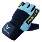 Harley Fitness 4500 Weight Lifting Gloves - Light Blue - XL