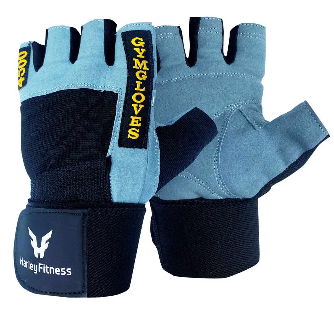 Harley Fitness 4500 Weight Lifting Gloves - Light Blue - XL