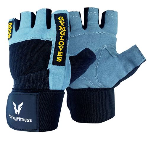 Harley Fitness 4500 Weight Lifting Gloves-Light Blue-Small