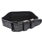 Harley Fitness  Premium Leather Gym Belt - Black - Medium
