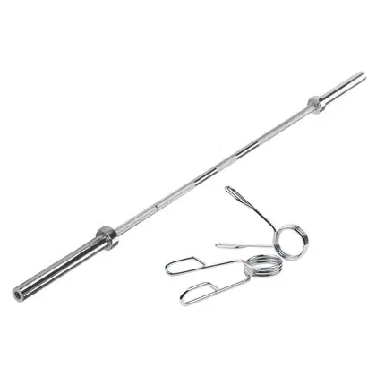 Harley Fitness 180cm Olympic Barbell Bar With Spring Collar -15kg