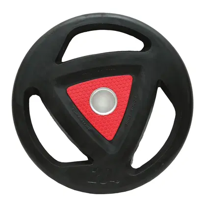 Harley Fitness Premium Rubber Coated Olympic Weight Plate - 20 Kg - Single
