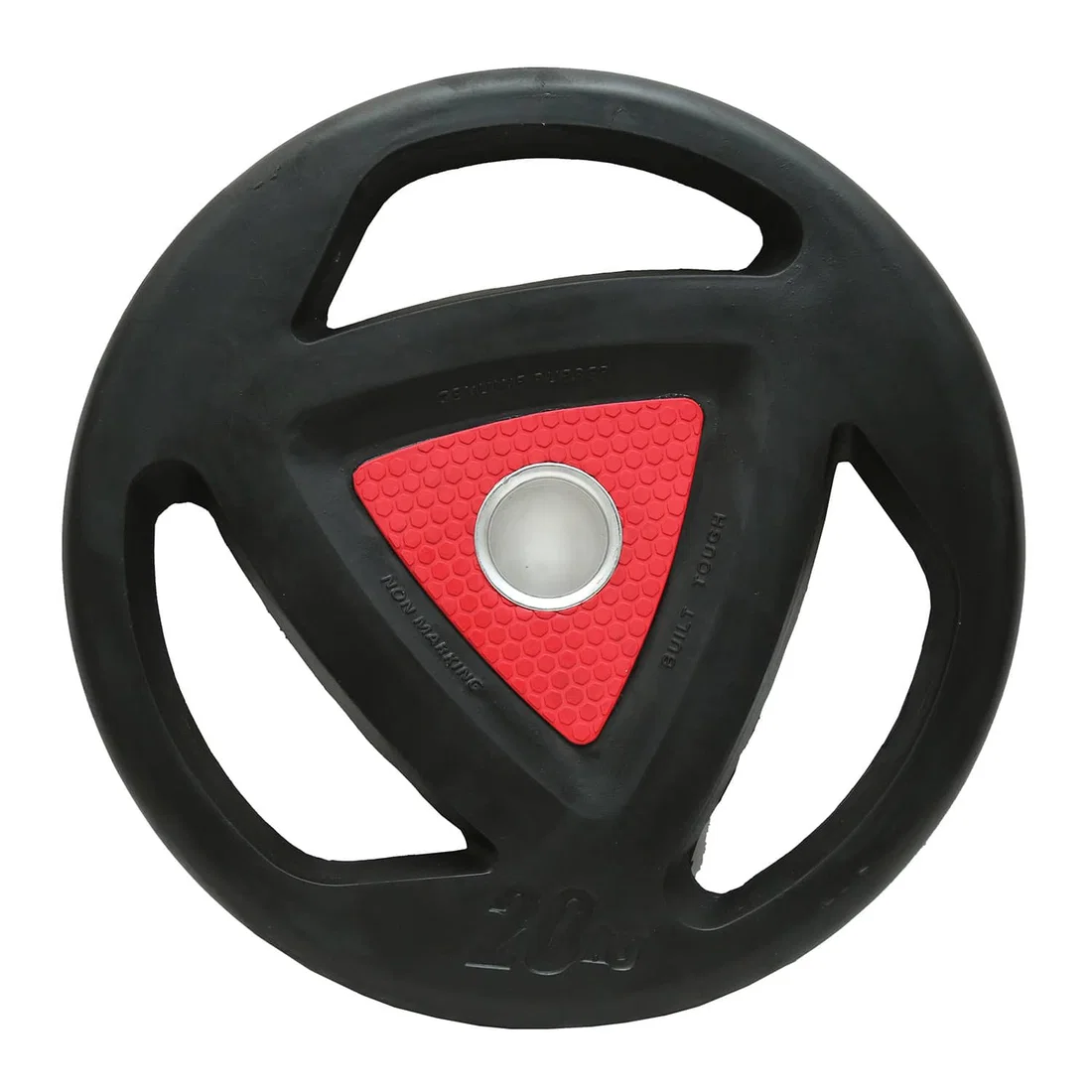 Harley Fitness Premium Rubber Coated Olympic Weight Plate - 20 Kg - Single