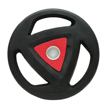 Harley Fitness Premium Rubber Coated Olympic Weight Plate - 25 Kg - Single