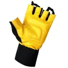هارلي للياقة البدنية قفازات تمرين رفع الأثقال من الجلد ذات قبضة صلبة - Yellow - XXL