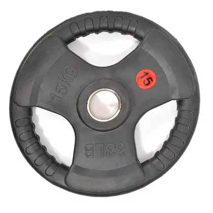 هارلي للياقة البدنية لوحة وزن مطلية بالمطاط الأوليمبي - 15 Kg - Pair