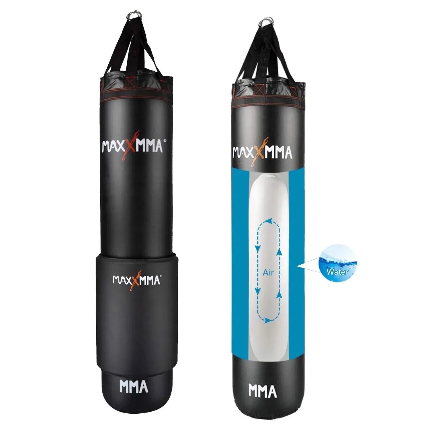 MaxxMMA 5ft Patented Water/Air Boxing Bag Black