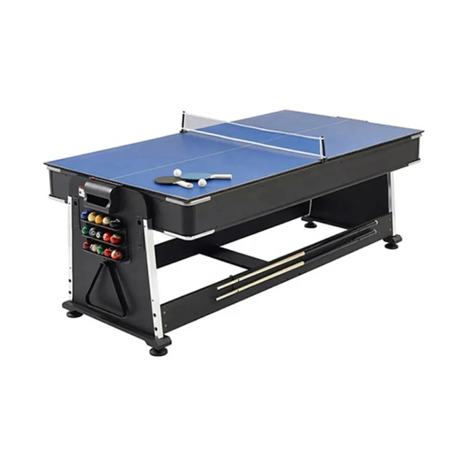 Harley Fitness 4 in 1 Multi-Game Table | 7 FT | Air Hockey, TT Table, Pool Table with Dining Top