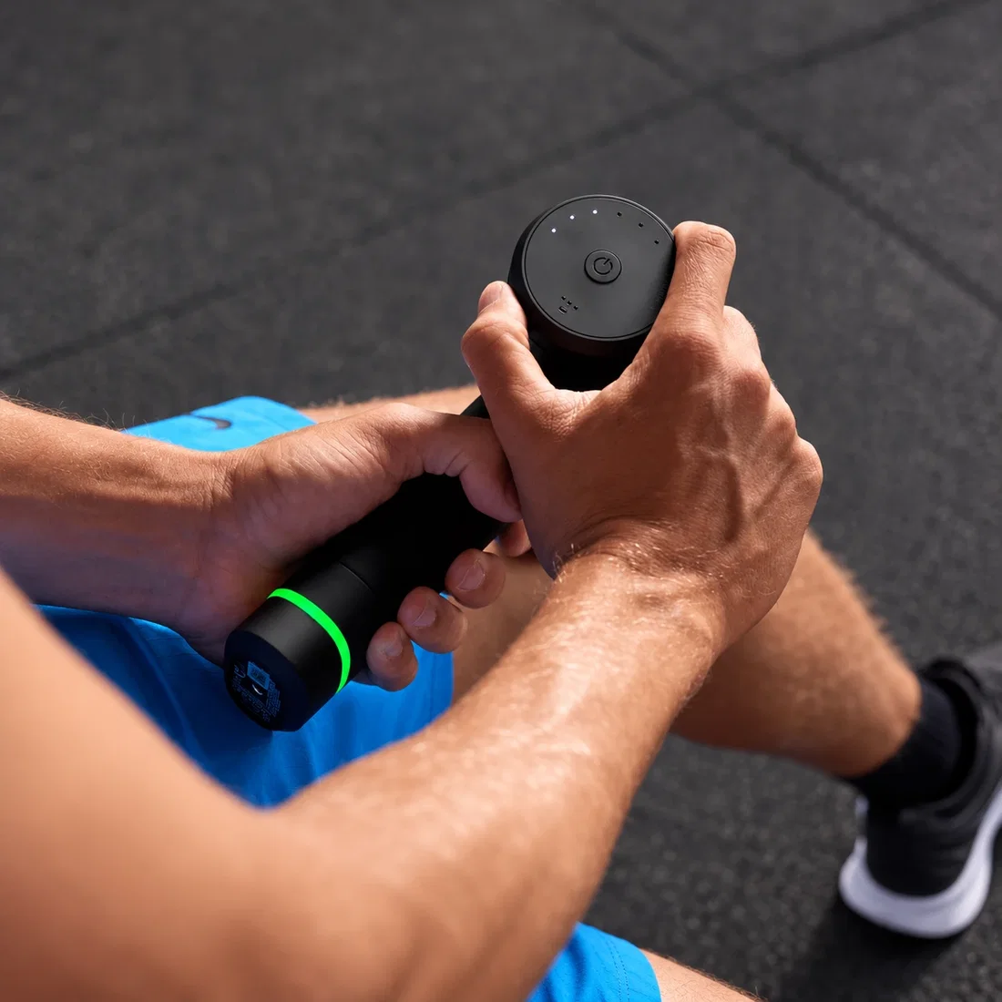 Hypervolt 3 Pro recovery massage session