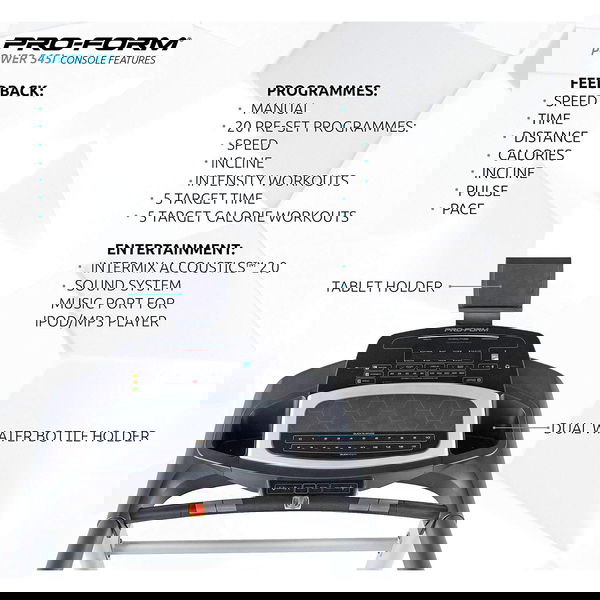 Motorised Treadmill Proform Intermix Acoustics Treadmill Manual