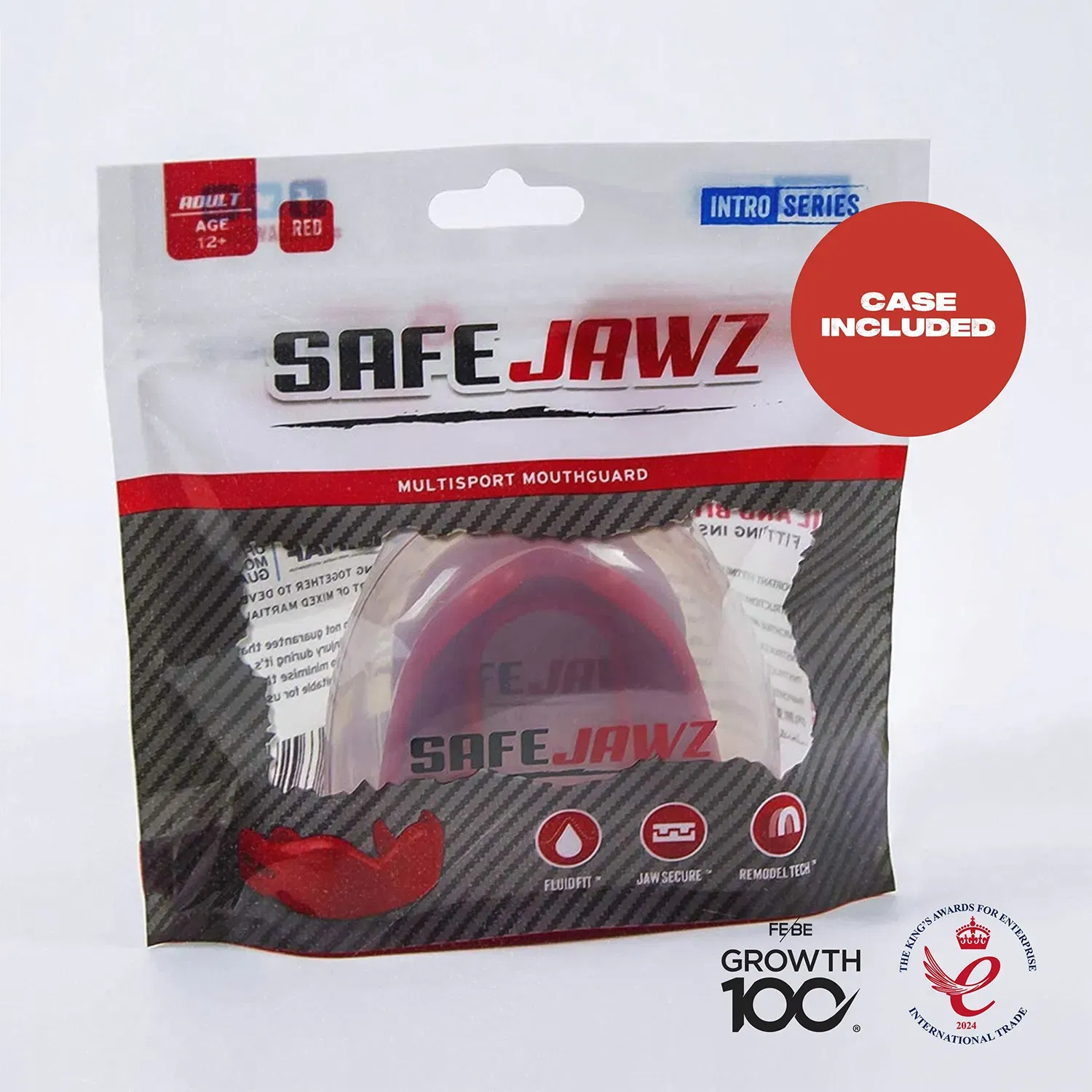 SAFEJAWZ Intro Series - Red Adult (12+)