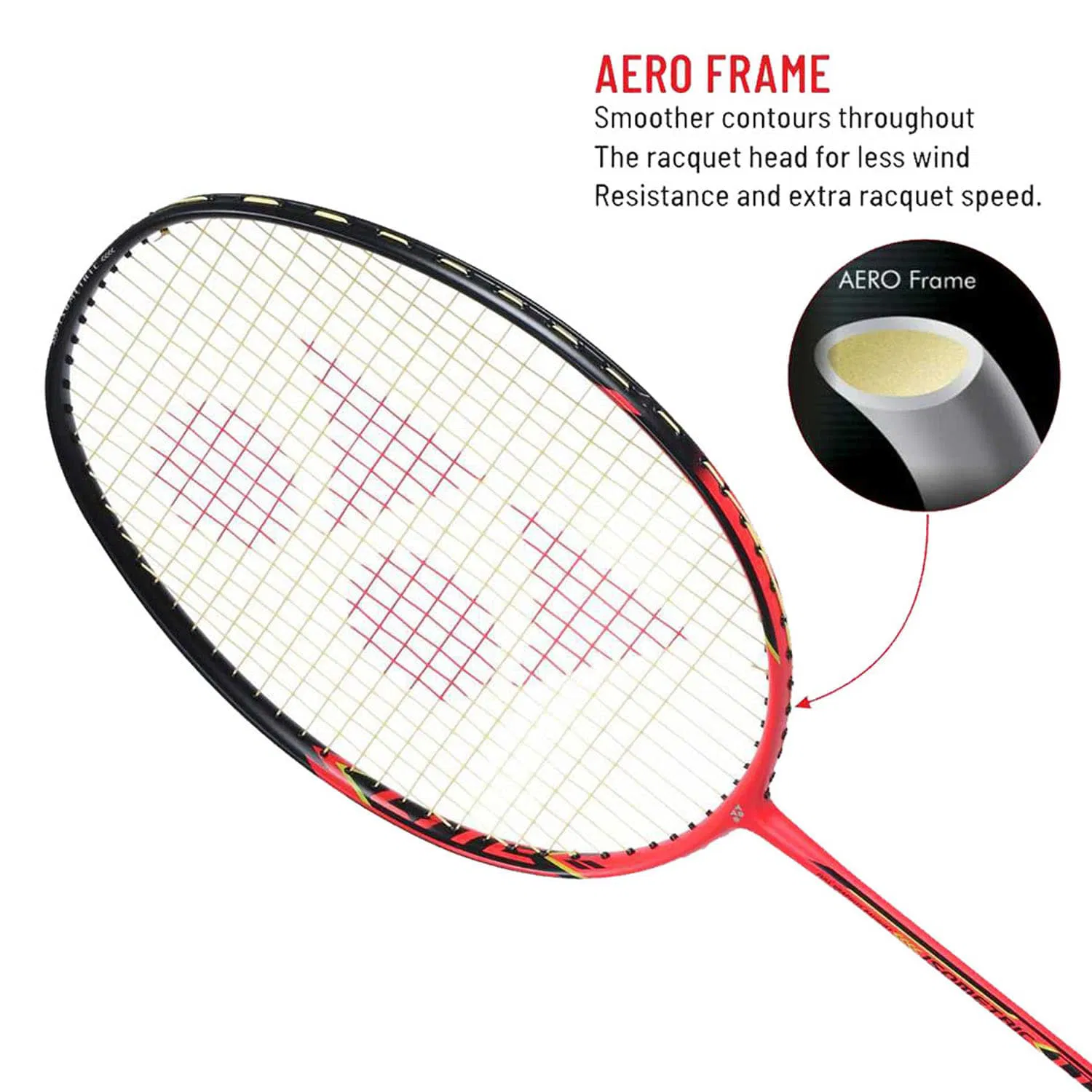 Buy Yonex Isometric Lite 3 Badminton Racket-Red Buy Online at best ...