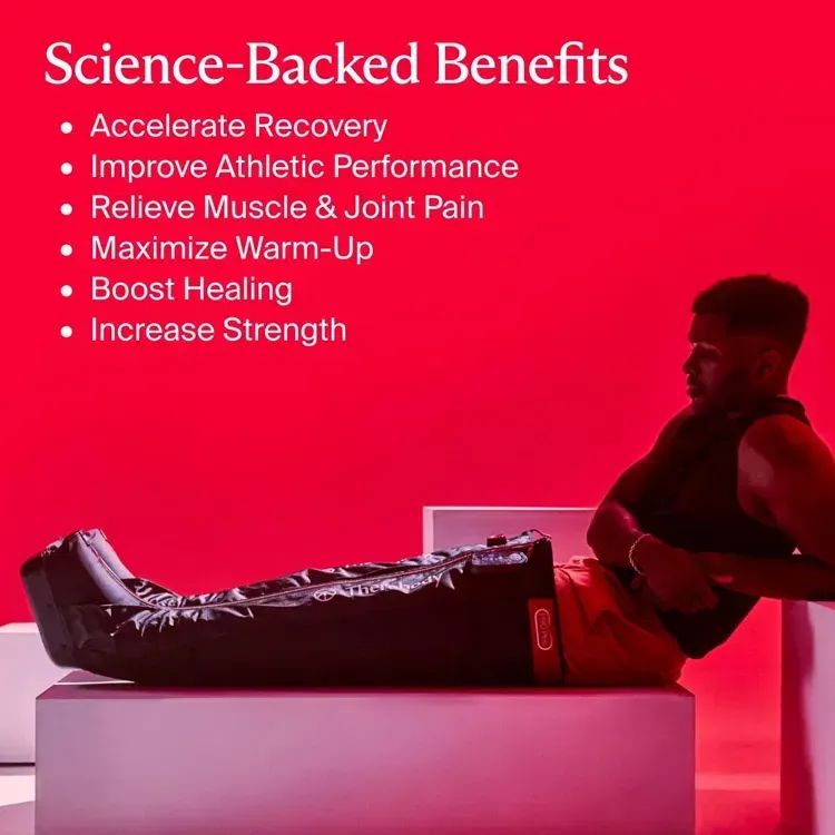 Therabody JetBoots PRO Plus Wireless Compression Boots with Vibration & Light Therapy - Short