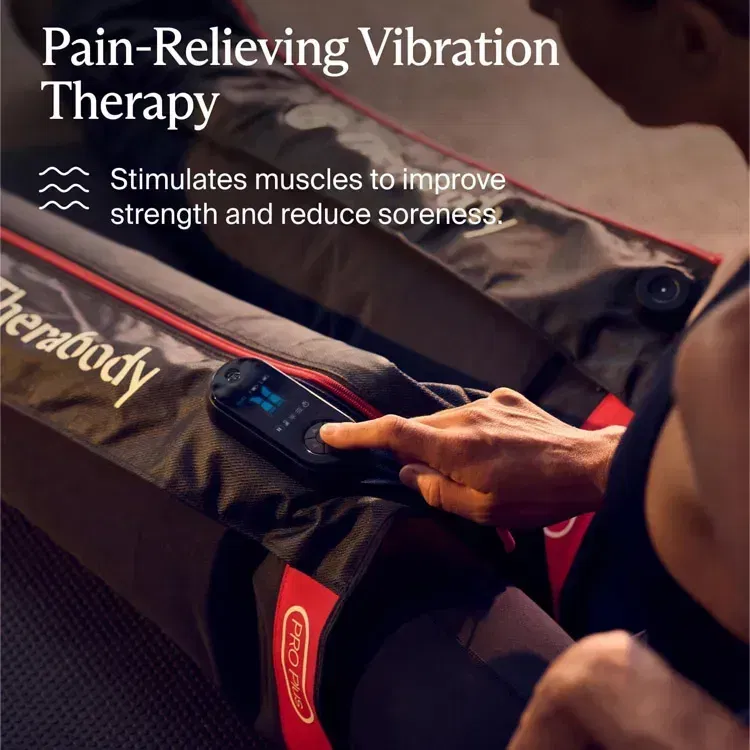 Therabody JetBoots PRO Plus Wireless Compression Boots with Vibration & Light Therapy - Short