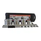 York Fitness Chrome Dumbbell and Barbell Set with Carry Case | 50 Kg