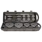 York Fitness Black Barbell and Dumbbell Set with Carry Case | 50 Kg