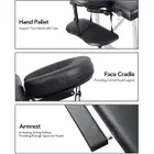 Generic Portable Massage Table Bed | Height Adjustable | Carrying Bag & Accessories | Aluminum frame