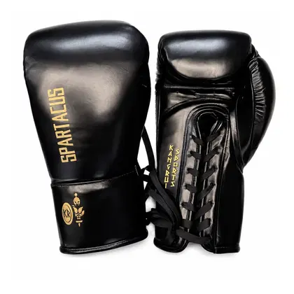 Kangrui Boxing Glove Original Leather - Black - 12oz