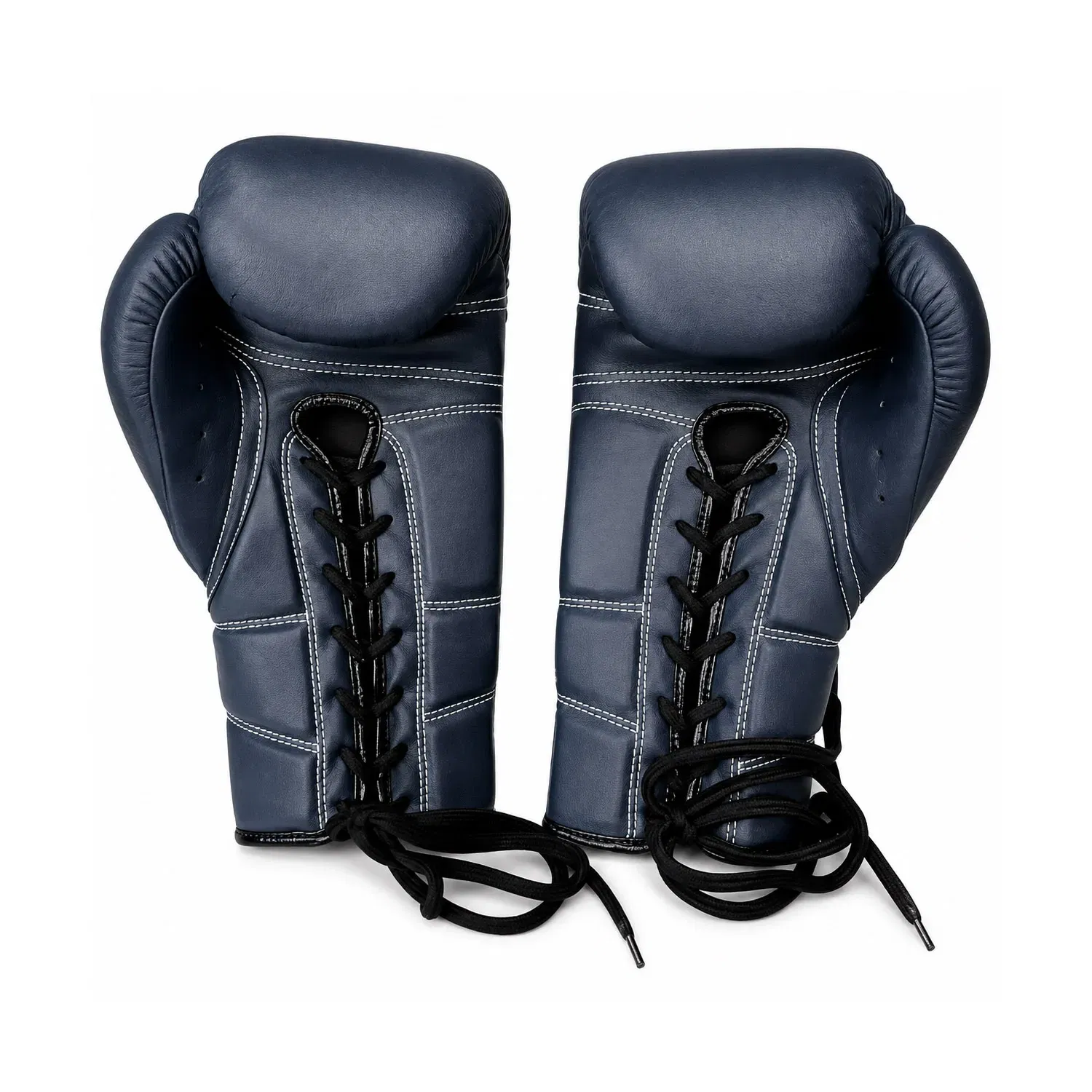 Kangrui Lace-up Training Boxing Glove Micro Fiber Leather - Blue - 12oz