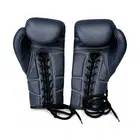 Kangrui Lace-up Training Boxing Glove Micro Fiber Leather - Blue - 12oz