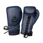 Kangrui Lace-up Training Boxing Glove Micro Fiber Leather - Blue - 12oz