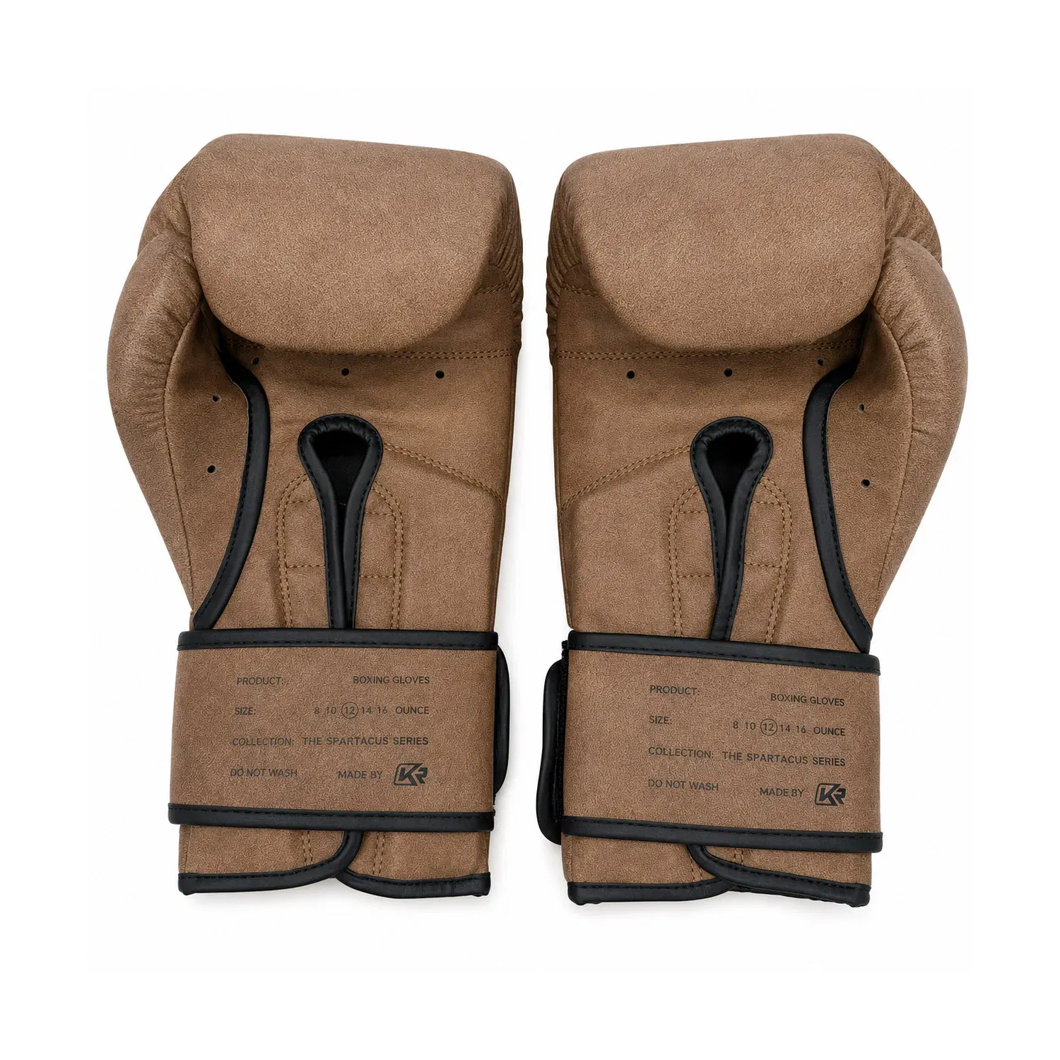 Kangrui Vintage Training Boxing Gloves - Brown - 12oz