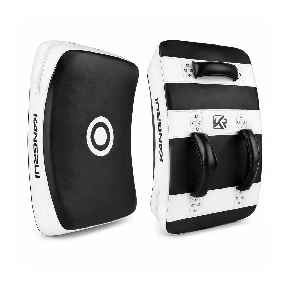 Kangrui Kick Shield - Curved - Black/Red