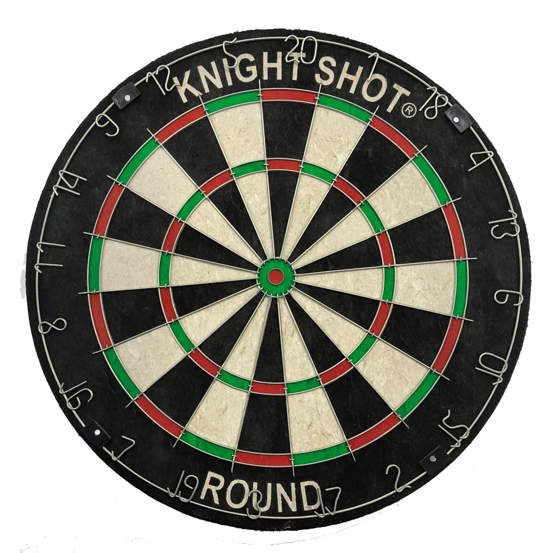 Knight Shot Bristle Dartboard - Metal Round Wire