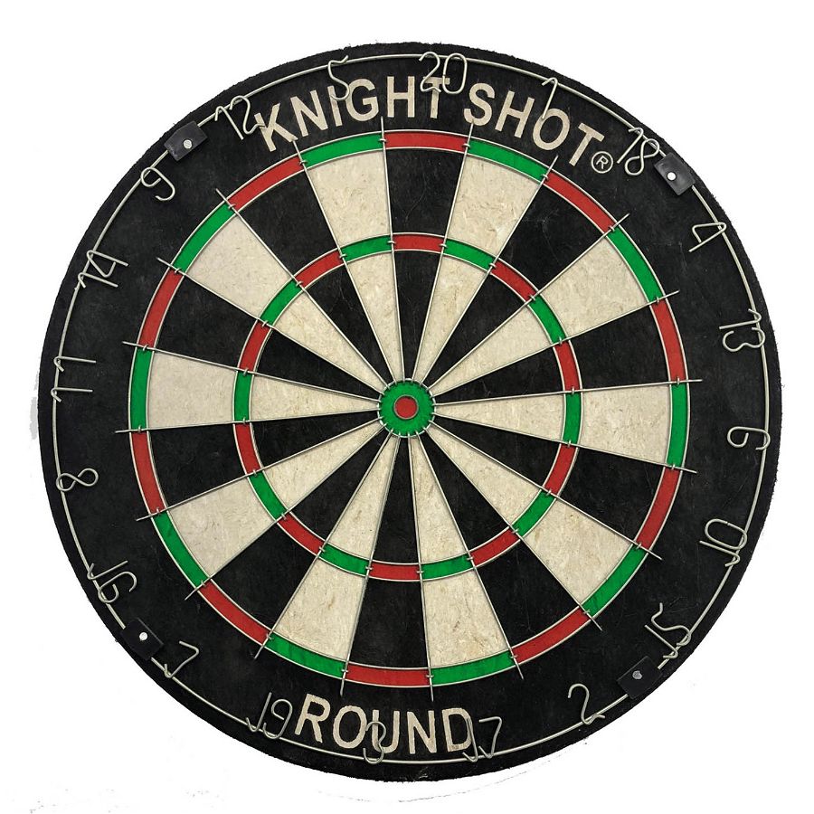 Knightshot Bristle Dartboard - Metal Round Wire
