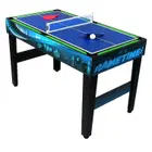 Knight Shot 10-In-1 Game Table - Billiards - Foosball - Air Hockey -Table Tennis -Shuffleboard -Bowling -Board Games - Chess - Backgammon- Dice
