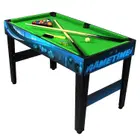 Knight Shot 10-In-1 Game Table - Billiards - Foosball - Air Hockey -Table Tennis -Shuffleboard -Bowling -Board Games - Chess - Backgammon- Dice