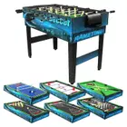 Knight Shot 10-In-1 Game Table - Billiards - Foosball - Air Hockey -Table Tennis -Shuffleboard -Bowling -Board Games - Chess - Backgammon- Dice