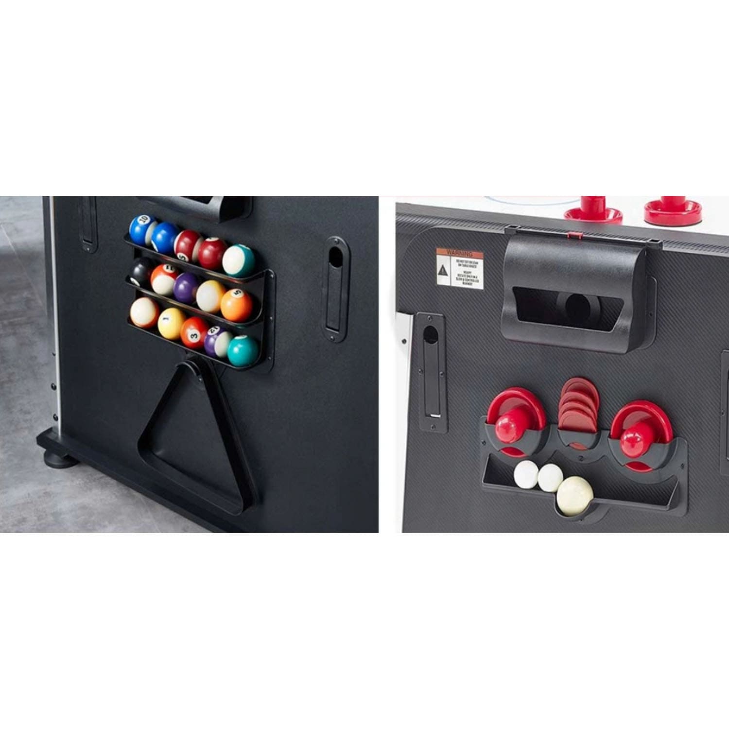 Knight Shot Rotating Multi Game Table 4 In 1 7ft - Maple