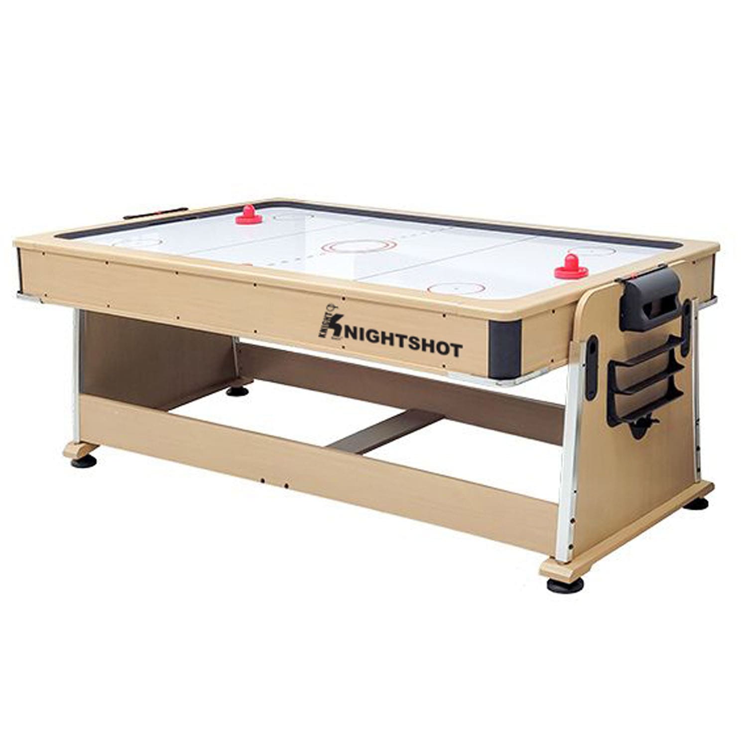 Knight Shot Rotating Multi Game Table 4 In 1 7ft - Maple