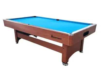 Knight Shot Home I Pool Table – 8ft Ball Return – Maple Finish with wooden slate Base - 8FT