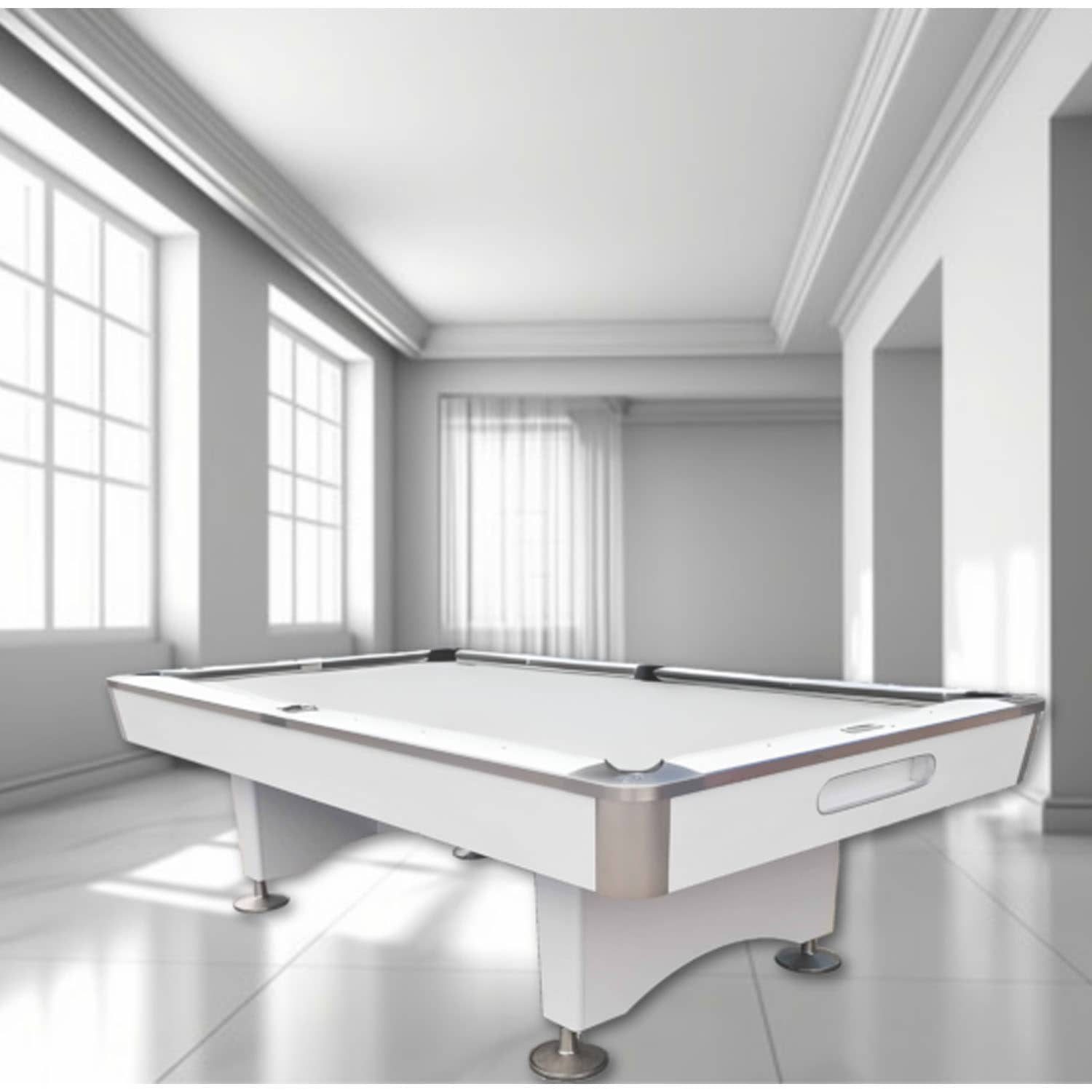 Knight Shot Knight II Home Use Billiard Table Drop Pocket 9ft - White