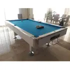 Knight Shot Knight Billiard Table | Drop Pocket - White - 7FT