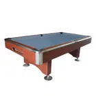 Knight Shot Knight Billiard Table | Drop Pocket - Brown - 9FT