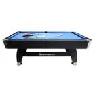 Knight Shot Noir Home Use Pool Table Wooden Base - Black - 7FT