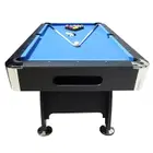 Knight Shot Noir Home Use Pool Table Wooden Base - Black - 7FT