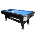 Knight Shot Noir Home Use Pool Table Wooden Base - Black - 7FT