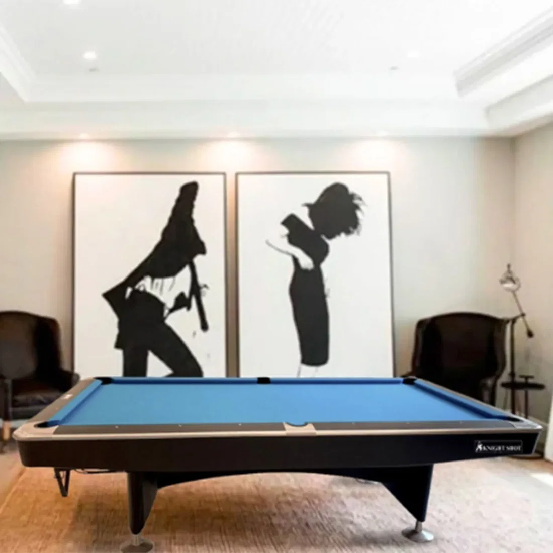 Knight Shot Royal EVO Pool Table in Game Room