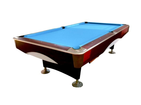 Knight Shot Spyder Commercial Pool Table 9FT | Ball Return System - Brown