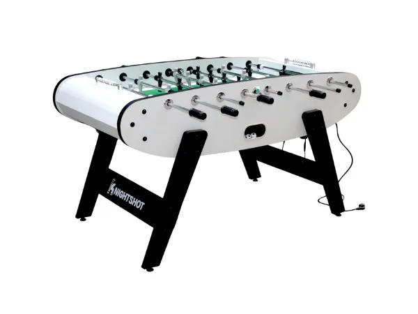 Knight Shot ST132 Home Use Foosball Table with Blue Led Light | - White