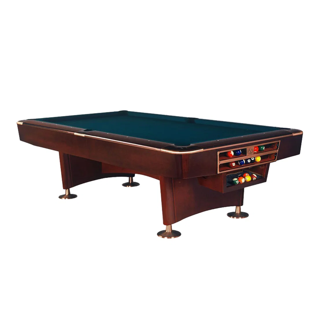 ليلة شوت طاولة بلياردو تجارية من تيربو سيليكت - Brown - 8FT