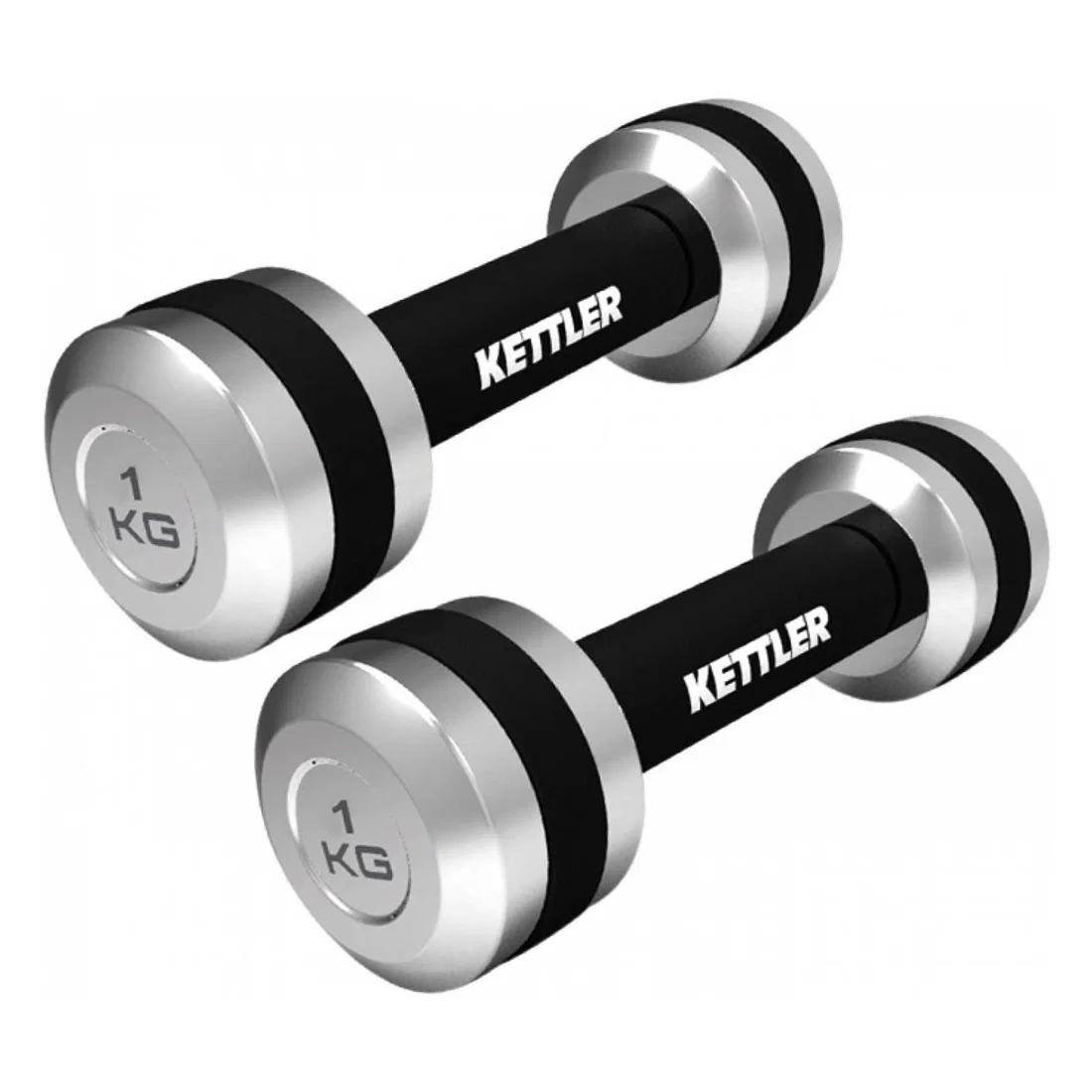 Kettler Chrome Dumbbells - 2X3 Kg