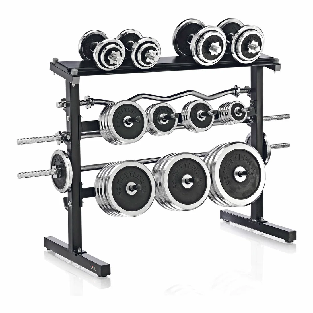 Kettler Weight Bar And Disc Stand