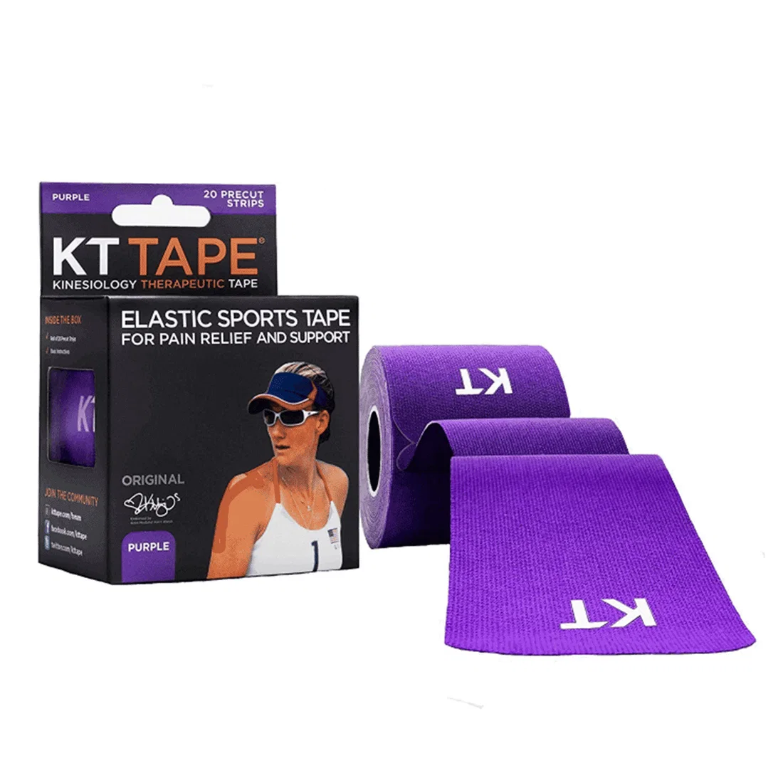 KT TAPE Original PreCut Pro Synthetic Purple