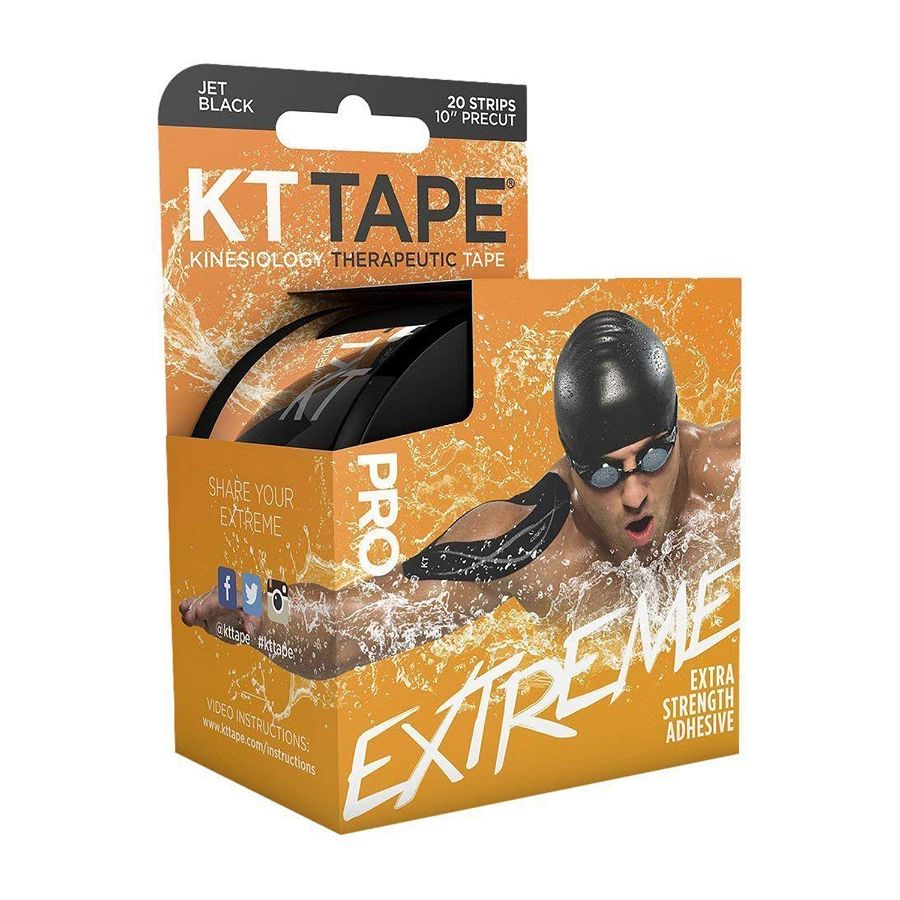 KT TAPE Pro Extreme PreCut 20 Strips Black